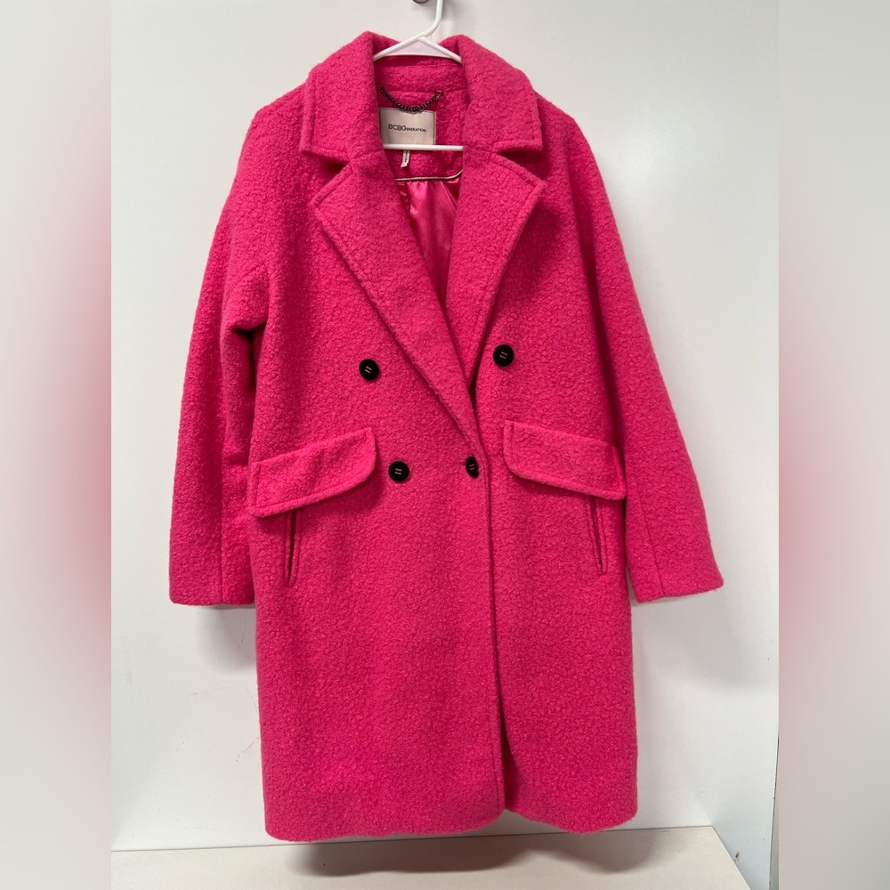 Bcbgeneration Bubble Gum Pink Doubles Breasted Bo… - image 1